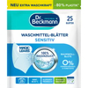 Dr. Beckmann Waschmittelblätter Sensitiv Baumwollblüte 8821,  1 Packung = 25 Blätter