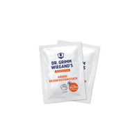 DR. GRIMM WIEGAND`S Händedesinfektionstücher,  80% Ethanol 15161,  1 Packung = 10 Tücher