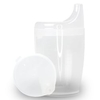 Dr. Junghans Einnehmbecher,  Schnabeltasse Senioren,  auslaufsicher 29074,  1 Becher ohne Griff + 1 Deckel (4mm),  milchig