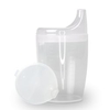 Dr. Junghans Einnehmbecher,  Schnabeltasse Senioren,  auslaufsicher 29076,  1 Becher ohne Griff + 1 Deckel (12 mm),  milchig