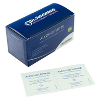 Dr. Junghans medical Alkoholtupfer steril,  3 x 6 cm 77012,  1 Packung = 100 Stück,  einzelnd verpackt
