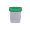 Dr. Junghans medical Urinbecher mit Schraubdeckel 01411,  1 Stück,  Deckelfarbe: grün