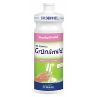 Dr. Schnell Spülmittel GRÜN & MILD,  hautfreundlich 00134,  1 Liter - Flasche
