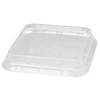 DUNI BioPak Deckel aus rPET für Bagasse Box,  eckig 188062,  1 Karton = 8 x 40 Stück,  900 ml