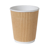 DUNI ecoecho Triple Wall Brown Coffee to GO-Becher 161197,  240 ml,  1 Karton = 20 x 25 Stück = 500 Becher