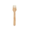 DUNI Holzbesteck,  Gabel,  Mini Fork,  Silva,  BioPak,  90 mm 194775,  1 Karton = 10 Packungen à 100 Stück