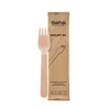 DUNI Holzbesteck,  kleine Gabel,  Petit,  BioPak,  einzeln verpackt 195925,  1 Karton = 250 Stück
