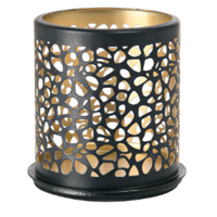 DUNI Kerzenhalter Safari Windlicht Metall schwarz,  Giraffe 188176,  1 Karton = 8 x 1 Stück