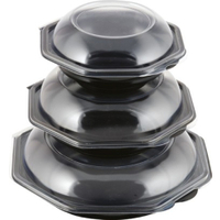 DUNI Octabowl Menübox mit anhängendem Kuppeldeckel 163227,  1 Karton = 9 x 20 = 180 Stück,  700 ml