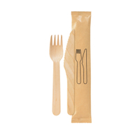 DUNI Take away,  Holzbesteck Set,  BioPak,  2-teilig 192225,  1 Karton = 250 Sets
