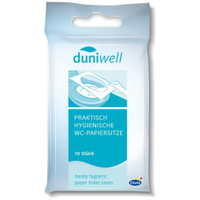 duniwell WC-Papiersitze - praktisch und hygienisch 1 Packung = 10 Toilettensitzauflagen