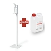 DURABLE Aktionsset Desinfektion 589102 + 587519,  Material: Stahlblech + 2 Liter - Kanister