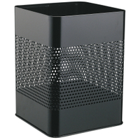 DURABLE Papierkorb aus Stahl,  18, 5 Liter 332101,  Farbe: schwarz