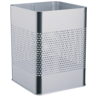 DURABLE Papierkorb aus Stahl,  18, 5 Liter 332123,  Farbe: metallic silber