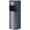 DURABLE Papierkorb mit Ascher,  rund,  17 Liter 333058,  Farbe: anthrazit