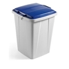 DURABLE Wertstofftonne DURABIN 90,  mit Deckel VEH2012031,  90 Liter,  Farbe: blau
