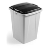 DURABLE Wertstofftonne DURABIN 90,  mit Deckel VEH2012033,  90 Liter,  Farbe: schwarz