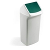 DURABLE Wertstofftonne DURABIN FLIP 40,  mit Schwingdeckel VEH2012034,  40 Liter,  Farbe: grün