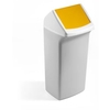 DURABLE Wertstofftonne DURABIN FLIP 40,  mit Schwingdeckel VEH2012035,  40 Liter,  Farbe: gelb