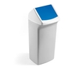 DURABLE Wertstofftonne DURABIN FLIP 40,  mit Schwingdeckel VEH2012036,  40 Liter,  Farbe: blau