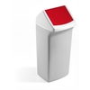 DURABLE Wertstofftonne DURABIN FLIP 40,  mit Schwingdeckel VEH2012037,  40 Liter,  Farbe: rot