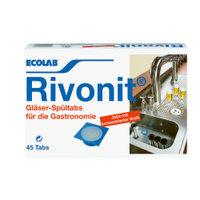 ECOLAB Rivonit Glass Gläserspültabs 9036240,  1 Schachtelpackung = 45 Tabs