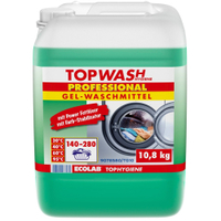 ECOLAB Topwash Professional Gelwaschmittel 9078580,  10, 8kg - Kanister,  140 Waschgänge