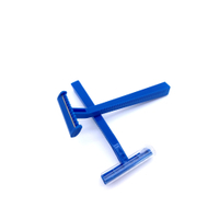 EDLICH & HABEL Einmalrasierer aus Kunststoff,  unsteril EDHA10314-1,  1 Packung = 100 Stück,  Farbe: blau,  einschneidig