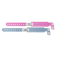EDLICH & HABEL Patientenarmbänder für Kinder,  latexfrei EDHA10546-B,  1 Packung = 100 Stück,  Farbe: blau