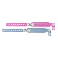 EDLICH & HABEL Patientenarmbänder für Kinder,  latexfrei EDHA10546-R,  1 Packung = 100 Stück,  Farbe: pink