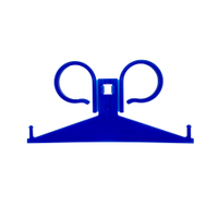 EDLICH & HABEL Urinbeutelhalter mit Schlauchhalterung,  blau EDHA10586,  1 Packung = 10 Stück