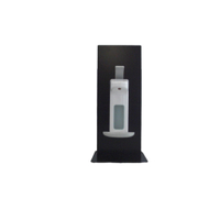eizenhöfer Hygienesäule,  Thekenspender Inkl. 1 Liter - Euroflasche,  mit langem Hebel,  schwarz