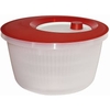 EMSA Basic Salatschleuder 505089,  Fassungsvermögen: 4 Liter,  Farbe: Transluzent Rot/ Weiß