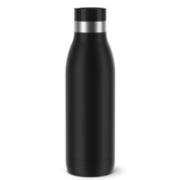 EMSA Bludrop Color Trinkflasche,  0, 5 Liter N31101,  1 Trinkflasche,  Farbe: Schwarz