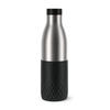 EMSA Bludrop Sleeve Trinkflasche,  0, 7 Liter N3111100,  1 Trinkflasche,  Farbe: Schwarz