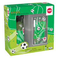 EMSA Brotdose inkl. Trinkflasche,  2-teilig 518140,  1 Set,  Motiv: Fußball