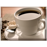 EMSA Classic Tablett "Cup of coffee" 507599,  Maße: 50 x 37 cm