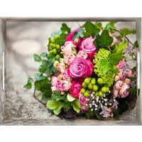 EMSA Classic Tablett "Flower bouguet" 513711,  Maße: 40 x 31 cm