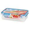 EMSA Clip & Close Aufschnittboxsystem,  rechteckig 508557,  1 x 1000 ml und 1 x 1650 ml - Dosen