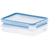 EMSA Clip & Close Aufschnittboxsystem,  rechteckig 513576,  2 x 600 ml - Dosen