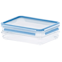 EMSA Clip & Close Aufschnittboxsystem,  rechteckig 513576,  2 x 600 ml - Dosen
