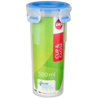 EMSA Clip & Close Frischhaltedose rund 508554,  Fassungsvermögen: 500 ml