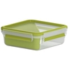 EMSA Clip & Go Sandwichbox,  quadratisch,  850 ml 518104,  Farbe: transparent / grün