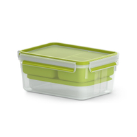 EMSA Clip & GO XL Lunchbox,  2, 2 Liter N1071600,  Maße (B x L x T): 9, 9 x 22, 5 x 16, 6 cm