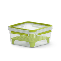 EMSA Clip & GO XL Sandwichbox,  1, 3 Liter N1071700,  Maße (B x L x T): 8, 4 x 16, 6 x 16, 6 cm