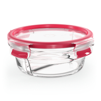 EMSA Clip&Close Frischhaltedose Glas,  rund N1040200,  1 Frischhaltedose,  Fassungsvermögen: 0, 55 Liter