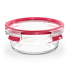 EMSA Clip&Close Frischhaltedose Glas,  rund N1040300,  1 Frischhaltedose,  Fassungsvermögen: 0, 6 Liter