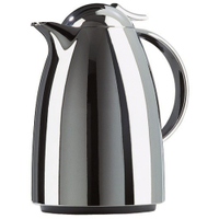 EMSA Isolierkanne Auberge mit Quick Tip Verschluss 624101600,  Fassungsvermögen: 1000 ml,  Farbe: Chrom