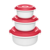 EMSA Micro Family Mikrowellendose,  3-teilig 518999,  1 Set = 3 Mikrowellendosen