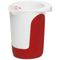 EMSA Mix & Bake Quirltopf 0000508014,  Fassungsvermögen: 1000 ml,  Farbe: Rot / Weiß